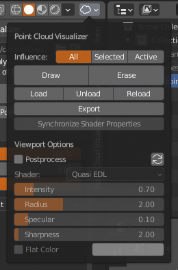 UI 3d Viewport Menu