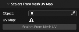 Scalar From Mesh UV Map