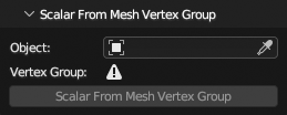 Scalar From Mesh Vertex Group