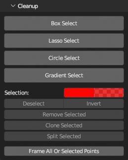 Cleanup Tools Panel